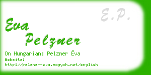eva pelzner business card